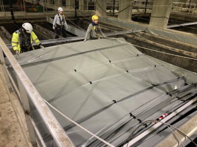 Couverture et ventilation des prédécanteurs - Marseille