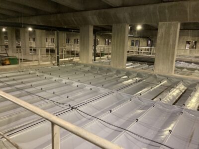 Couverture et ventilation des prédécanteurs - Marseille